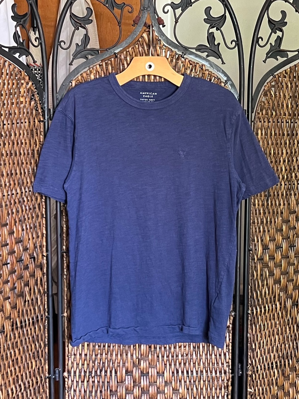 XS American Eagle Blue Cotton T-Shirt